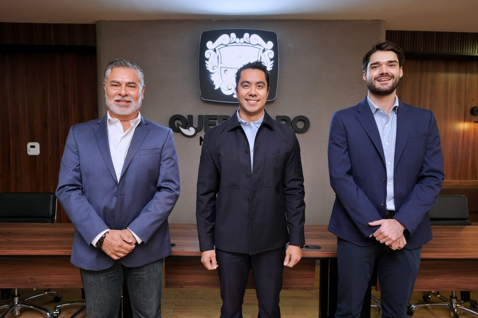 Alejandro Rolland Ruiz en el anuncio de los nuevos titulares del gabinete municipal de Querétaro, 9 de octubre de 2026