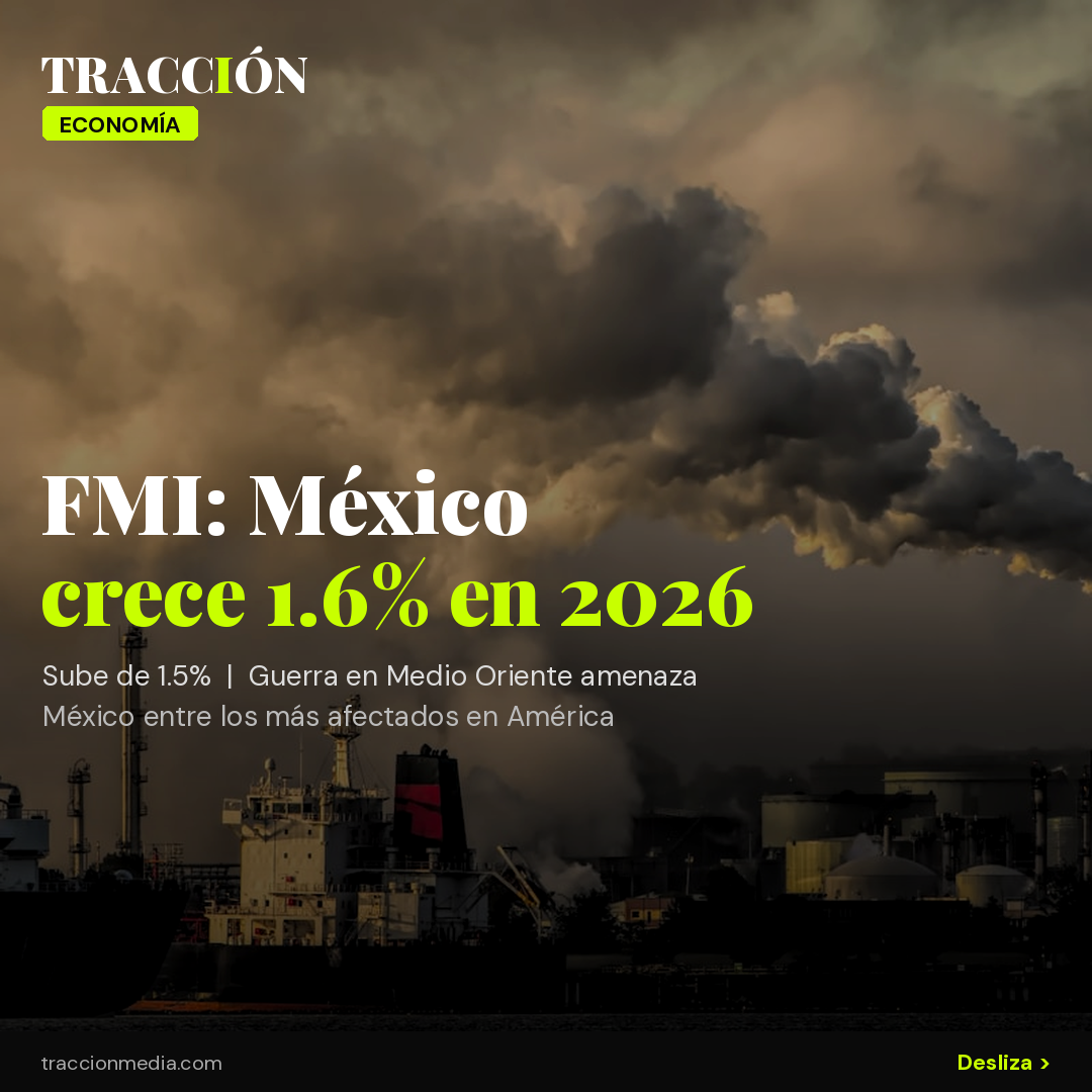 FMI sube pronóstico de México a 1.6% en 2026, pero advierte: la guerra en Medio Oriente es el mayor riesgo