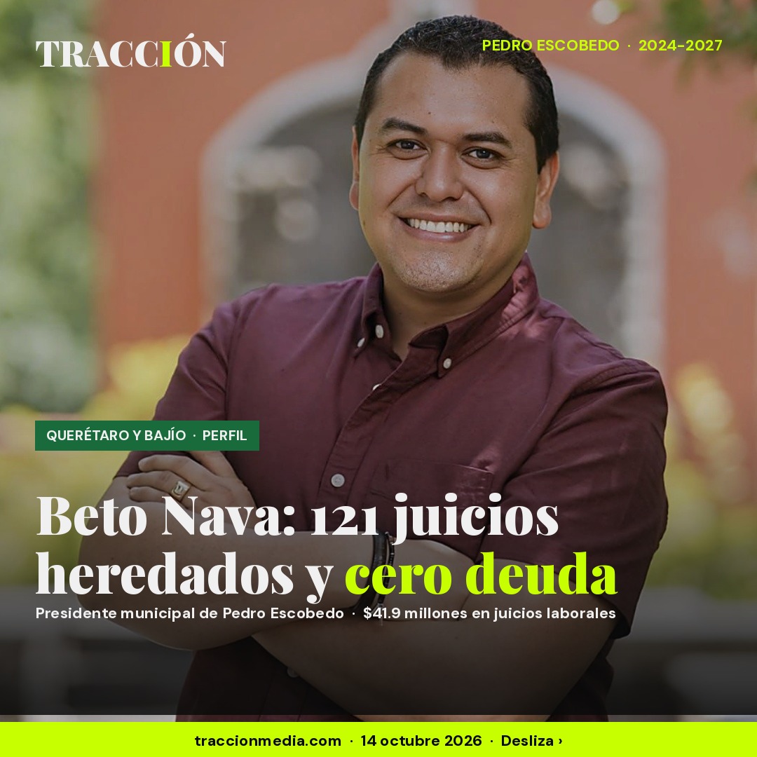 Beto Nava, presidente municipal de Pedro Escobedo: heredó 121 juicios laborales y lleva dos años sin pedir prestado