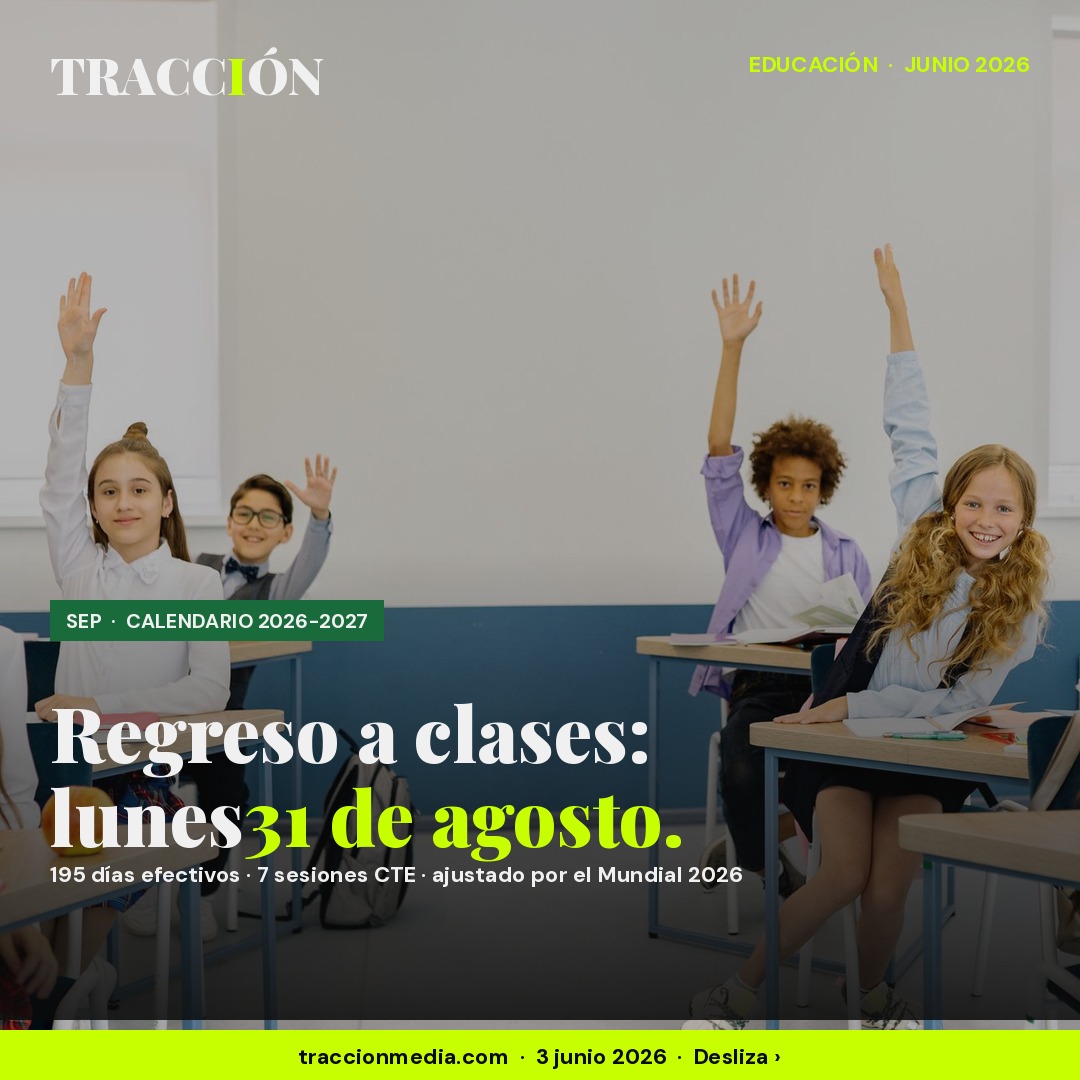 Calendario escolar SEP 2026-2027: regreso a clases el lunes 31 de agosto, vacaciones del 21 de diciembre al 8 de enero, Semana Santa del 22 al 26 de marzo y fin de ciclo el 9 de julio de 2027