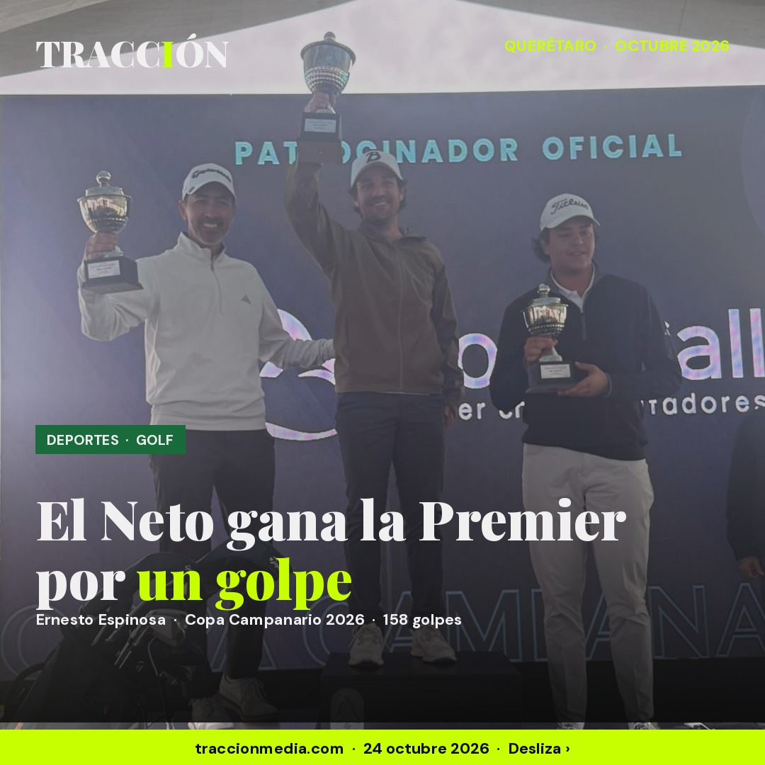 Copa Campanario 2026: Ernesto «el Neto» Espinosa gana la categoría Premier por un golpe