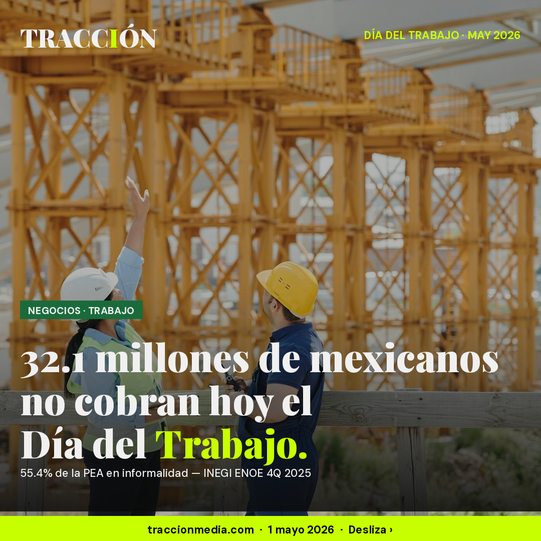 32.1 millones no cobra hoy el Día del Trabajo: 55.4% de la fuerza laboral mexicana sigue en la informalidad — el doble salario de la LFT no aplica para más de la mitad del país