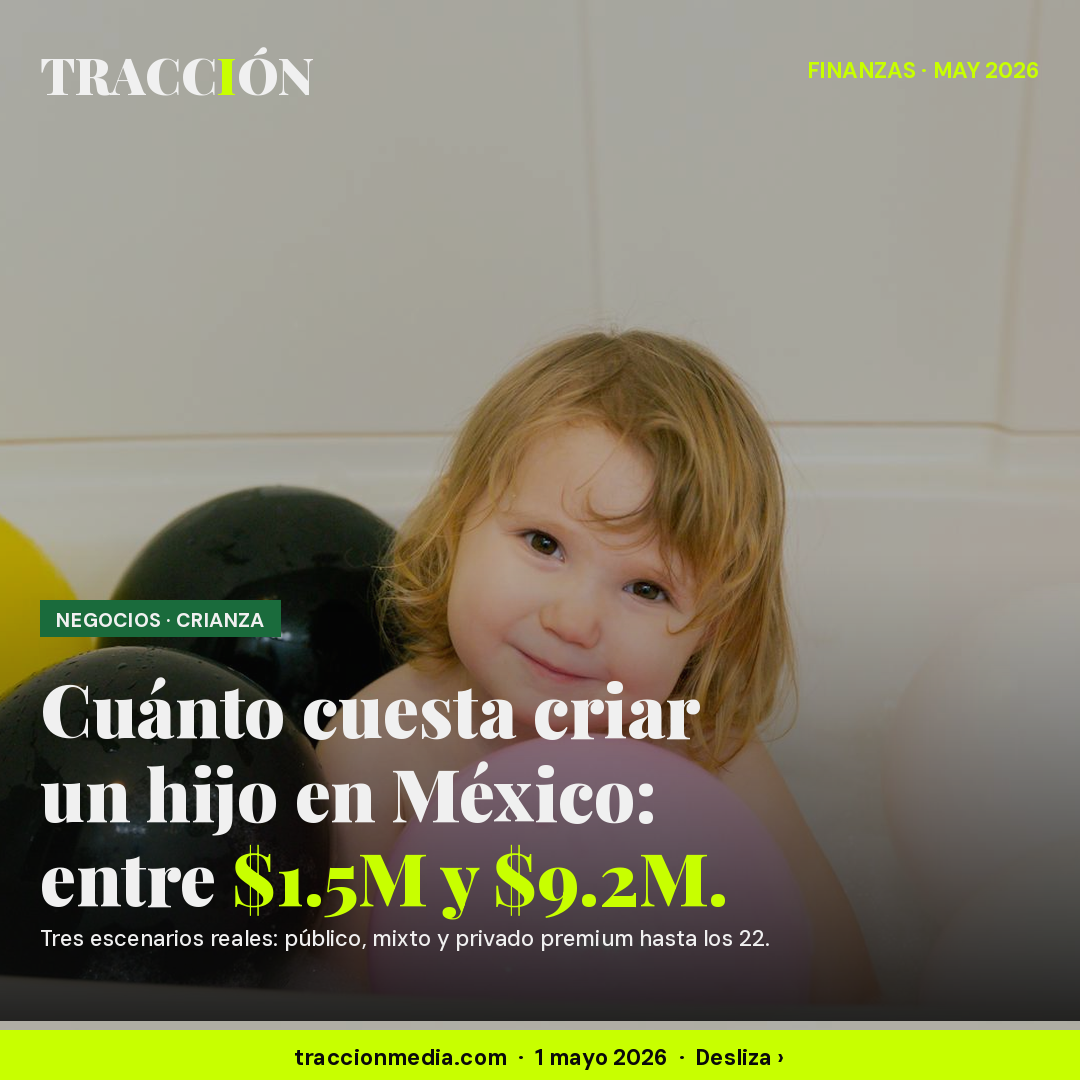 Cuánto cuesta criar un hijo en México 2026: la cifra exacta por etapa — entre $1.5M y $9.2M, según los tres escenarios reales