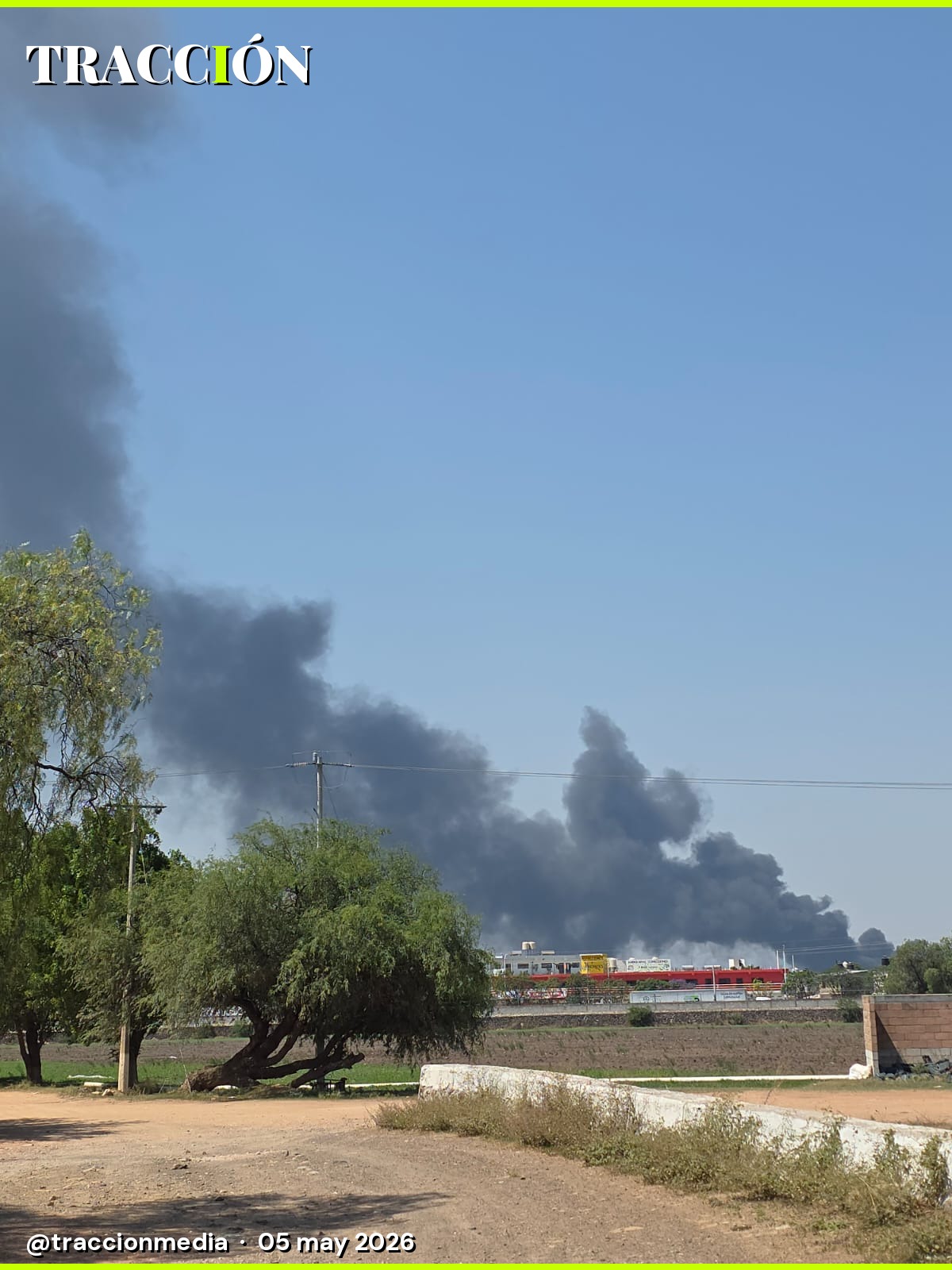 Incendio cerca del Aeropuerto de Querétaro - 5 de mayo 2026