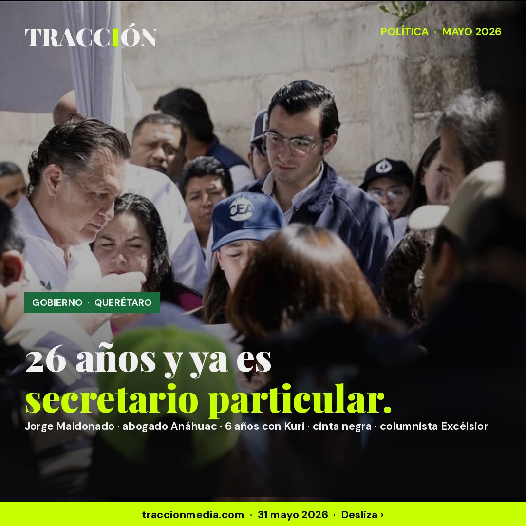Jorge Maldonado, 26 años y abogado de la Anáhuac Querétaro: el nuevo secretario particular de Kuri que se ganó el cargo en 6 años de trabajo desde el Senado