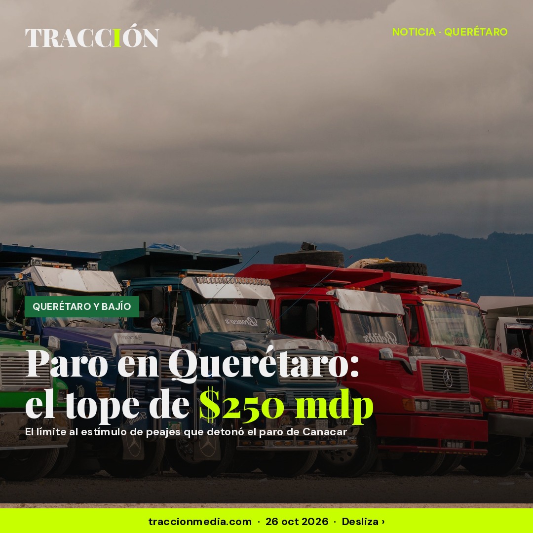 Paro de transportistas en Querétaro: tres puntos y el recorte a peajes
