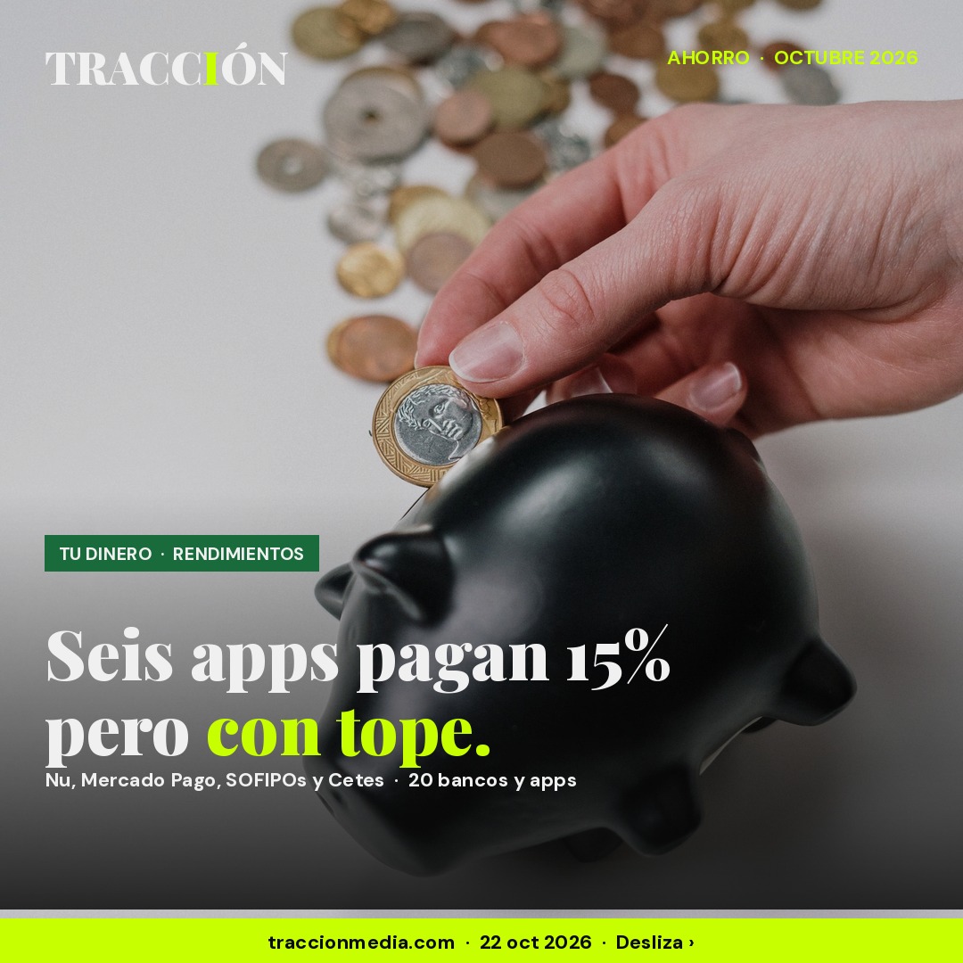 Rendimientos de Nu, Mercado Pago, SOFIPOs y Cetes en octubre de 2026: seis anuncian 15% a la vista y ninguno lo paga sobre todo tu dinero