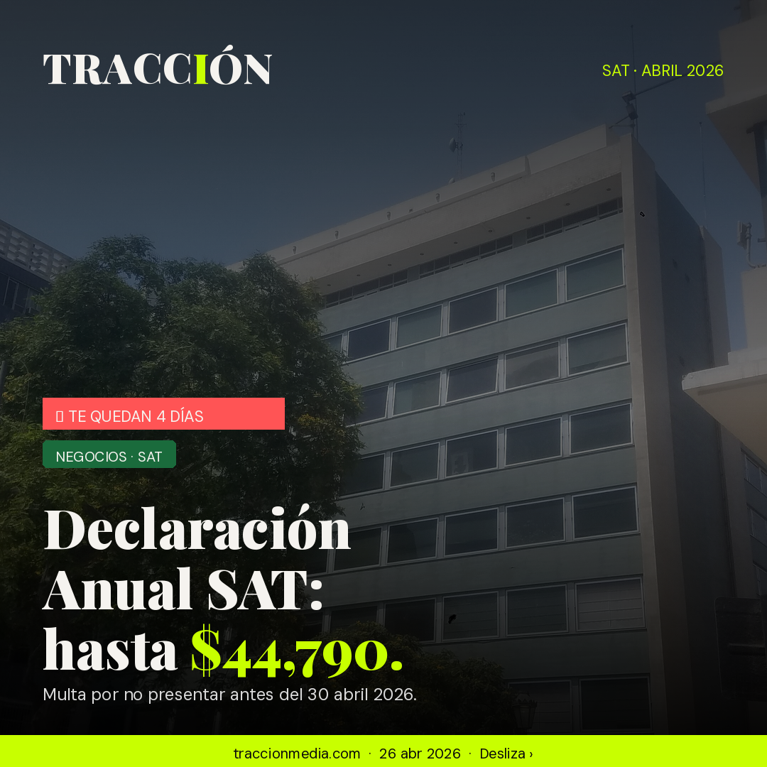 Declaración Anual SAT 2026: te quedan 4 días, la multa va hasta $44,790 — y el SAT ya devolvió $10,103 millones