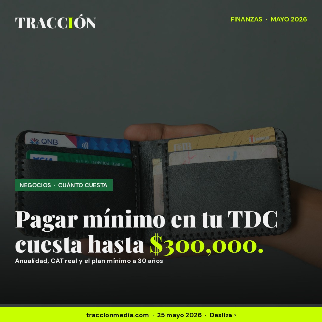 Cuánto cuesta tener una tarjeta de crédito en México 2026: anualidad por banco, CAT real y por qué pagar el mínimo te puede salir en $300,000 pesos