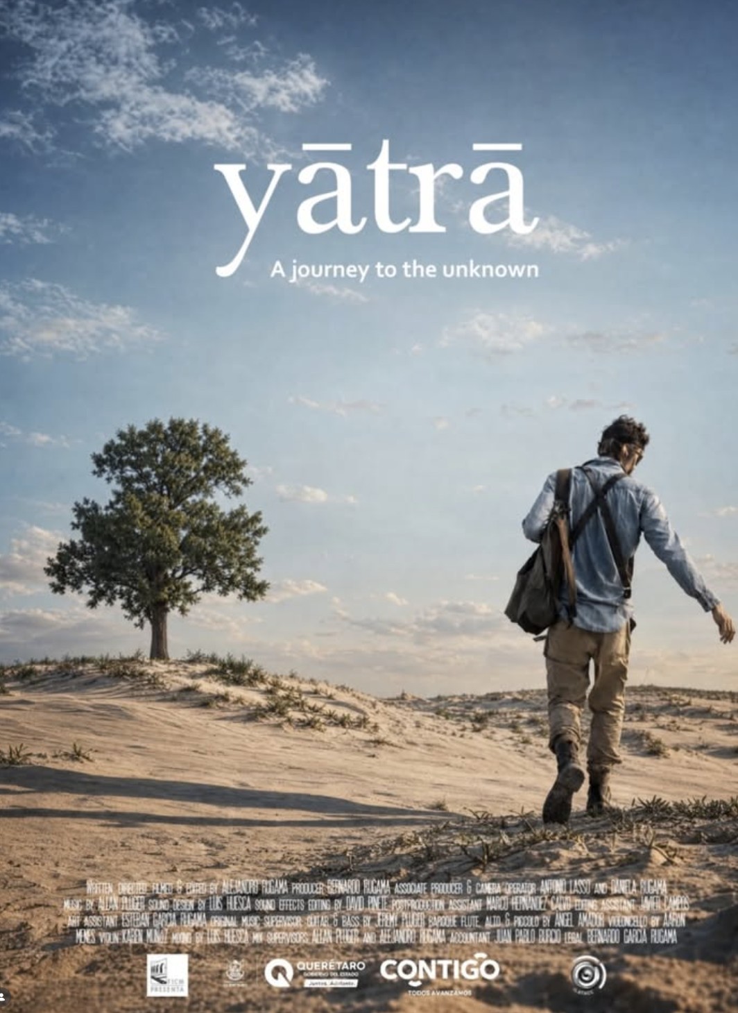 Póster oficial de yātrā, documental de Alejandro Rugama